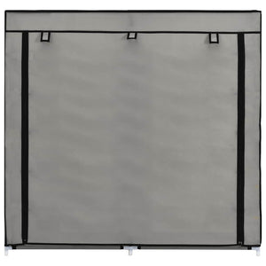 282434  Shoe Cabinet with Cover Grey 115x28x110 cm Fabric - PAKOBAZAAR