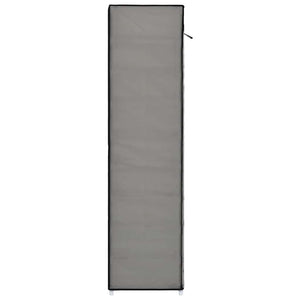 282434  Shoe Cabinet with Cover Grey 115x28x110 cm Fabric - PAKOBAZAAR