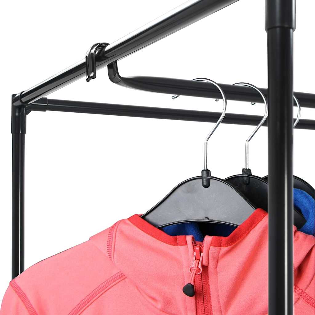 282437  Wardrobe Black 75x50x160 cm - PAKOBAZAAR