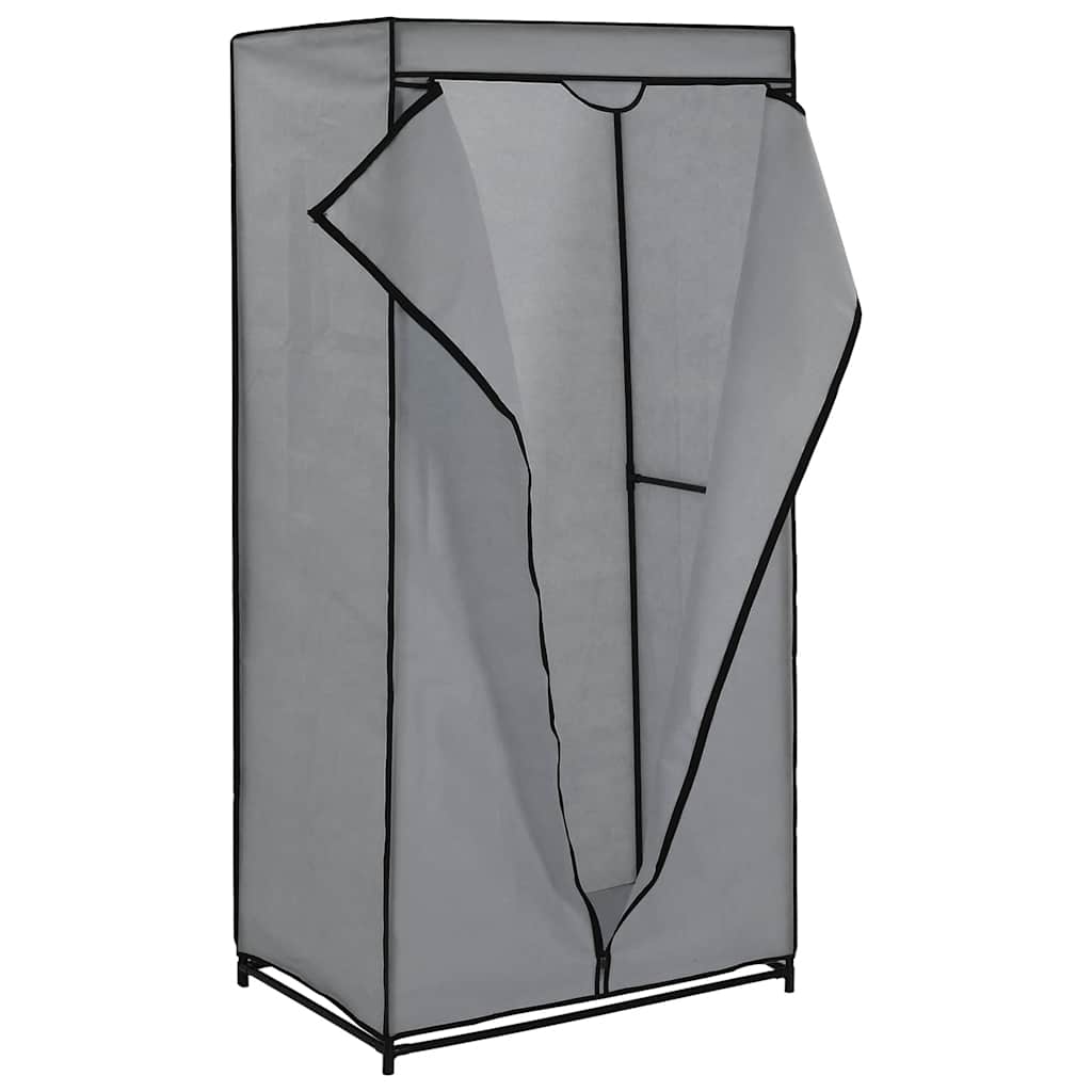 282440  Wardrobe Grey 75x50x160 cm - PAKOBAZAAR
