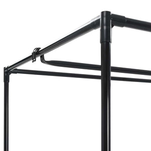 282441  Wardrobes 2 pcs Black 75x50x160 cm - PAKOBAZAAR