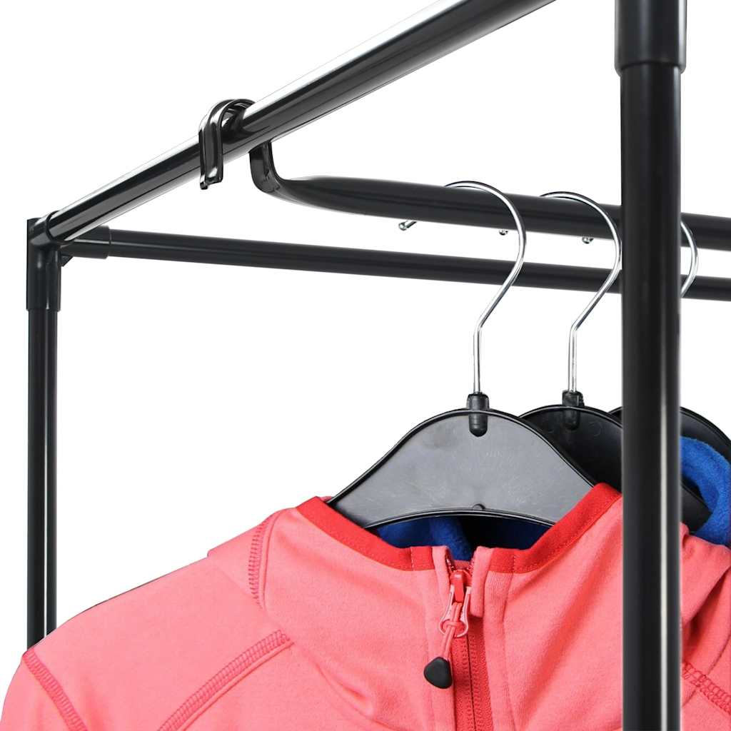 282441  Wardrobes 2 pcs Black 75x50x160 cm - PAKOBAZAAR
