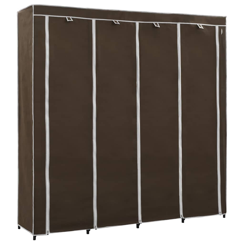 Ντουλάπα με 4 Αποθηκευτικά Τμήματα Καφέ 175 x 45 x 170 εκ. - PAKOBAZAAR
