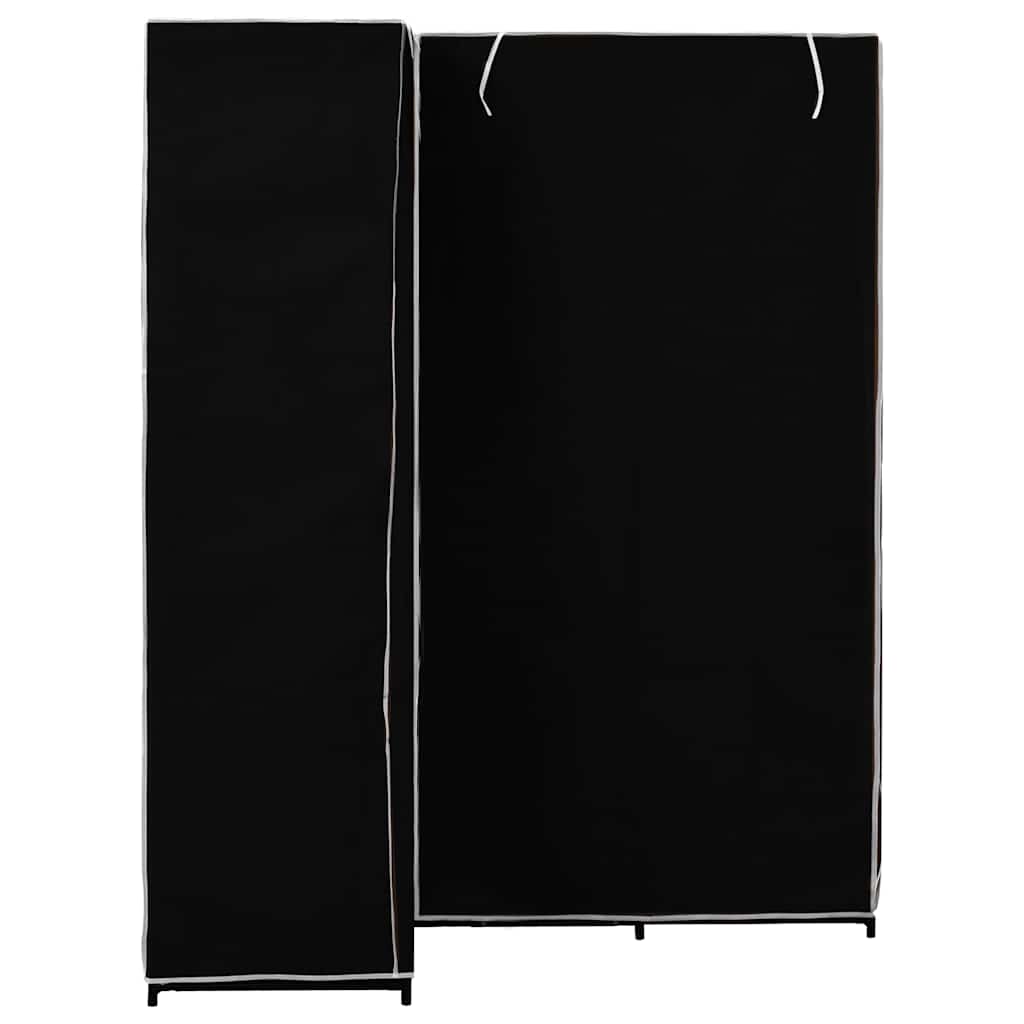 282449  Corner Wardrobe Black 130x87x169 cm - PAKOBAZAAR