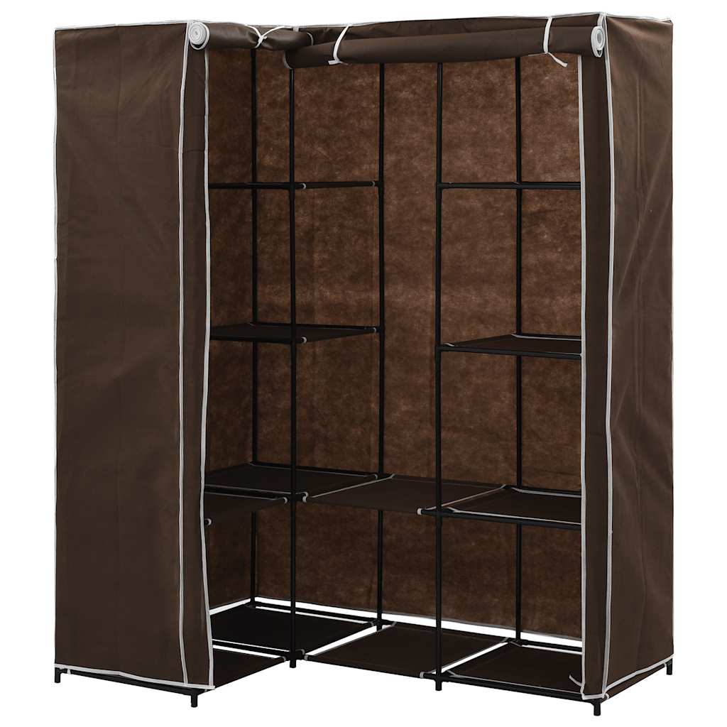 282450  Corner Wardrobe Brown 130x87x169 cm - PAKOBAZAAR