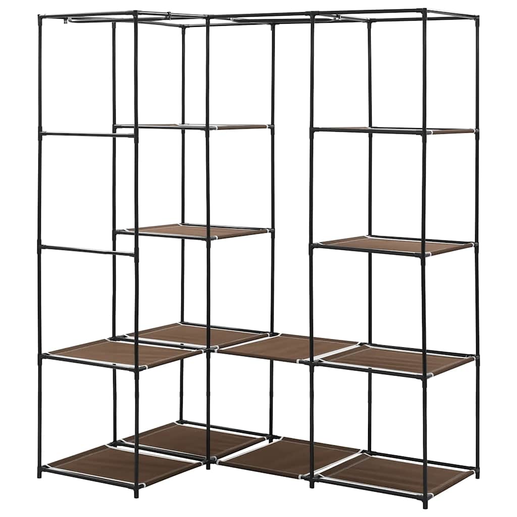 282450  Corner Wardrobe Brown 130x87x169 cm - PAKOBAZAAR