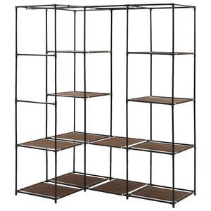 282450  Corner Wardrobe Brown 130x87x169 cm - PAKOBAZAAR