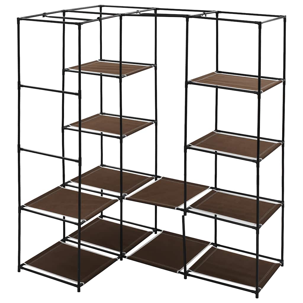 282450  Corner Wardrobe Brown 130x87x169 cm - PAKOBAZAAR