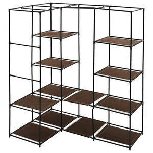 282450  Corner Wardrobe Brown 130x87x169 cm - PAKOBAZAAR