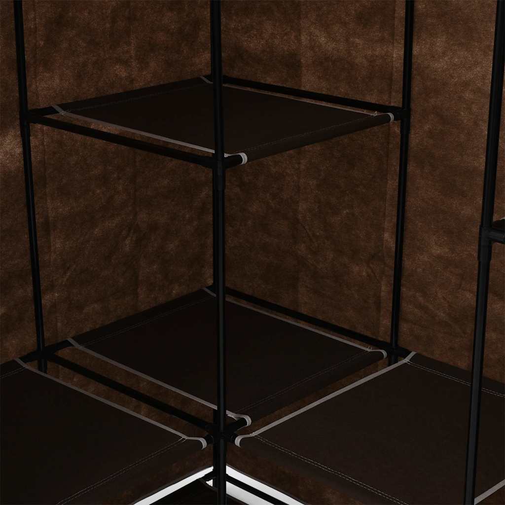 282450  Corner Wardrobe Brown 130x87x169 cm - PAKOBAZAAR