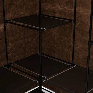 282450  Corner Wardrobe Brown 130x87x169 cm - PAKOBAZAAR