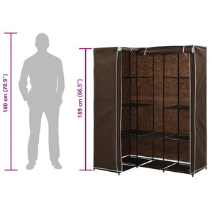 282450  Corner Wardrobe Brown 130x87x169 cm - PAKOBAZAAR
