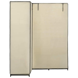 282451  Corner Wardrobe Cream 130x87x169 cm - PAKOBAZAAR