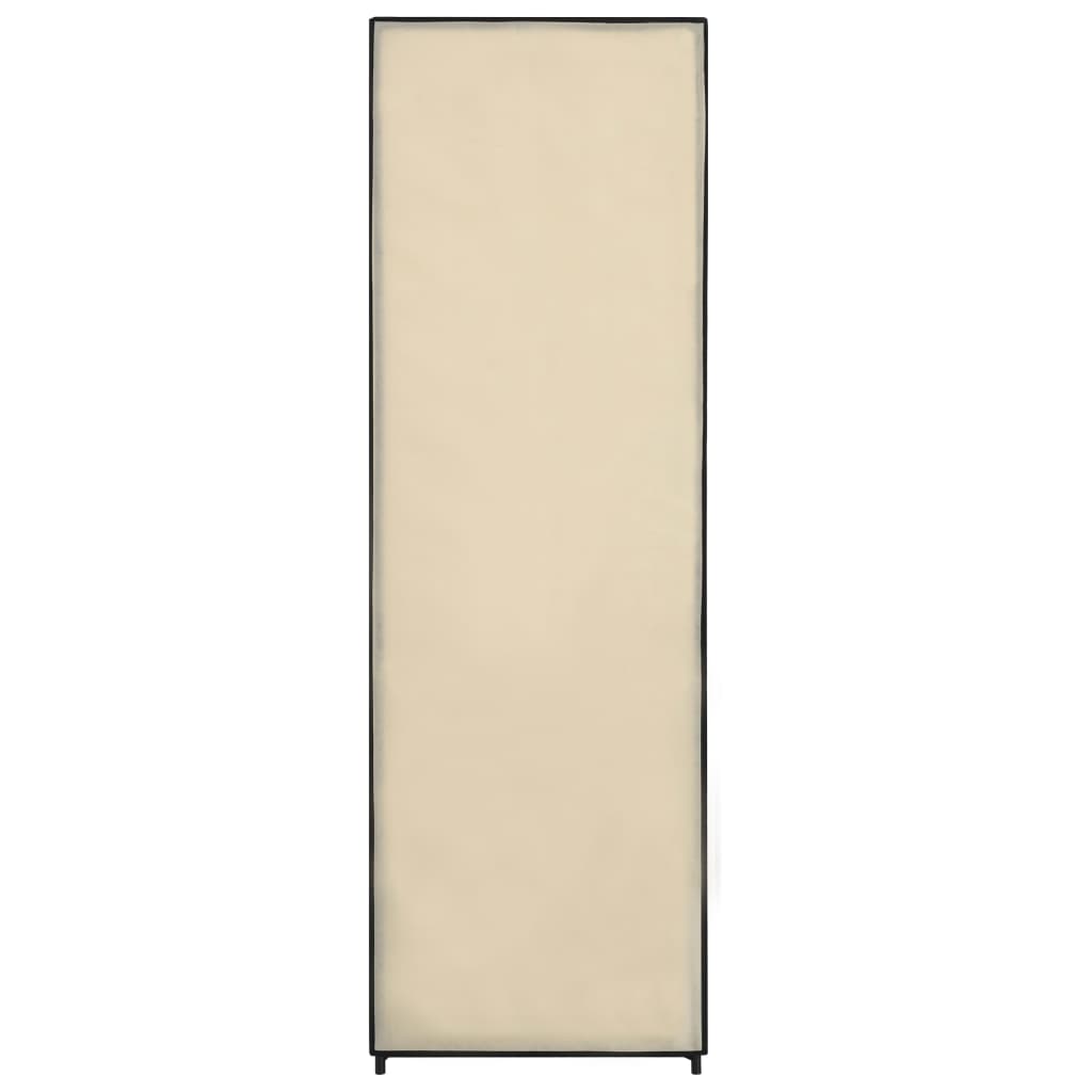 282459  Wardrobe Cream 87x49x159 cm Fabric - PAKOBAZAAR