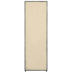 282459  Wardrobe Cream 87x49x159 cm Fabric - PAKOBAZAAR