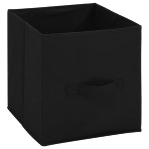 Ντουλάπι με 4 Υφασμάτινα Καλάθια Μαύρο 63x30x71 εκ. από Ατσάλι - PAKOBAZAAR
