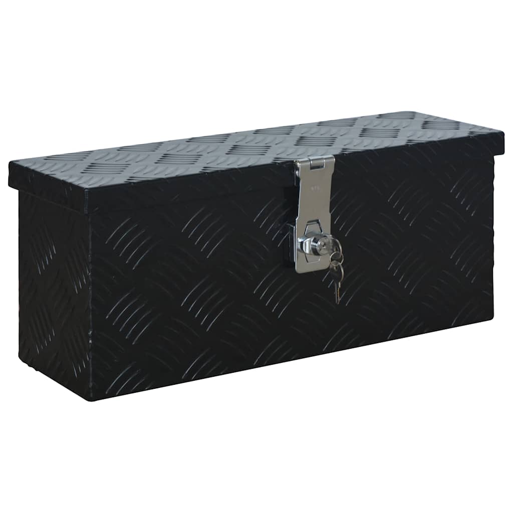 Κουτί Αποθήκευσης Μαύρο 485 x 140 x 200 χιλ. Αλουμινίου - Pakobazaar