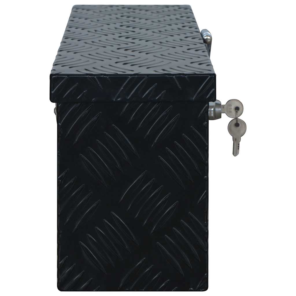 Κουτί Αποθήκευσης Μαύρο 485 x 140 x 200 χιλ. Αλουμινίου - Pakobazaar