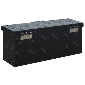 Κουτί Αποθήκευσης Μαύρο 485 x 140 x 200 χιλ. Αλουμινίου - PAKOBAZAAR