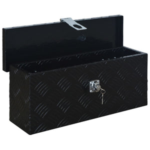 Κουτί Αποθήκευσης Μαύρο 485 x 140 x 200 χιλ. Αλουμινίου - PAKOBAZAAR