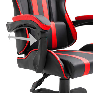 Καρέκλα Gaming Κόκκινη από Συνθετικό Δέρμα - PAKOBAZAAR