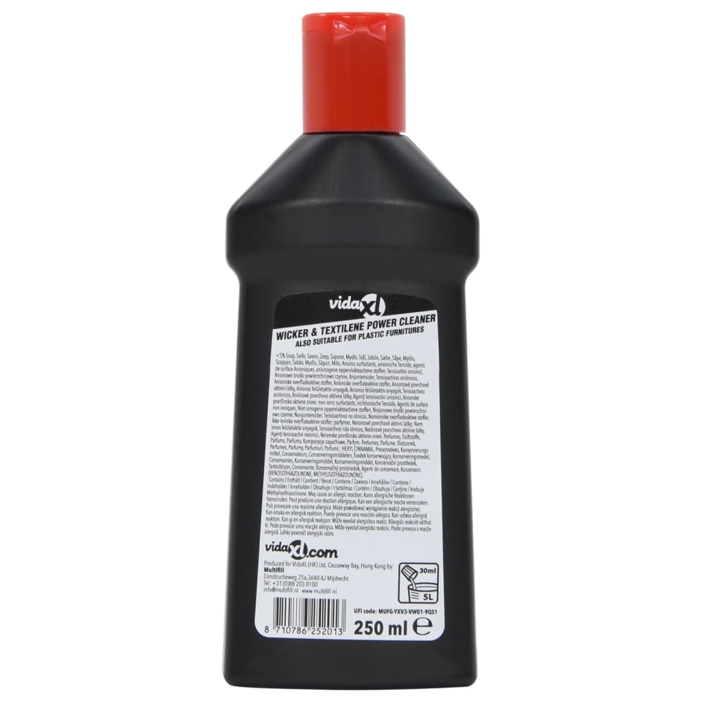 Καθαριστικό Επίπλων Κήπου για Ρατάν και Textilene 250 ml