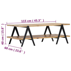 Τραπεζάκι Σαλονιού 115 x 60 x 40 εκ. από Μασίφ Ξύλο Μάνγκο - PAKOBAZAAR