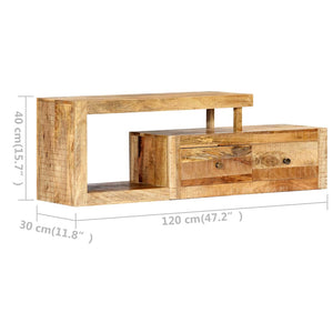 Έπιπλο Τηλεόρασης 120 x 30 x 40 εκ. από Μασίφ Ξύλο Μάνγκο - PAKOBAZAAR