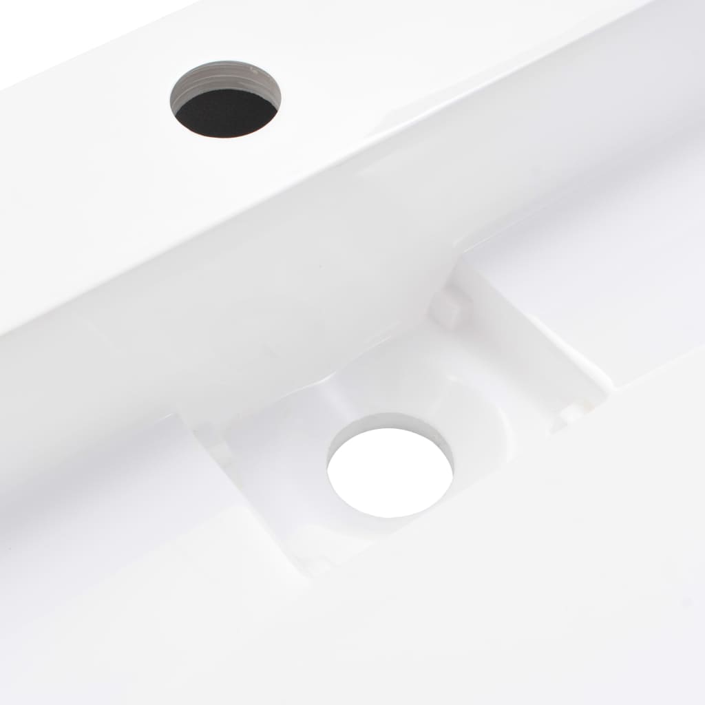 Νιπτήρας Λευκός 60x38x11 εκ. Συνθετικός από Τεχνητό Μάρμαρο - PAKOBAZAAR