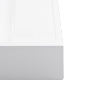Νιπτήρας Λευκός 50x50x12,3 εκ. Συνθετικός από Τεχνητό Μάρμαρο - PAKOBAZAAR