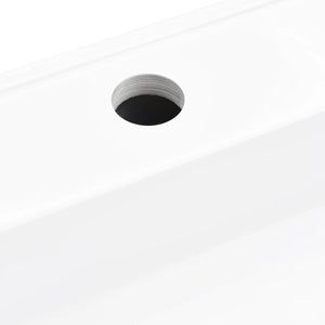 Νιπτήρας Λευκός 50x50x12,3 εκ. Συνθετικός από Τεχνητό Μάρμαρο - PAKOBAZAAR