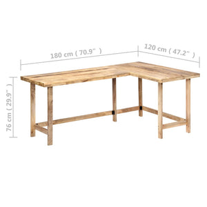 Γραφείο 180 x 120 x 76 εκ. από Μασίφ Ξύλο Μάνγκο
