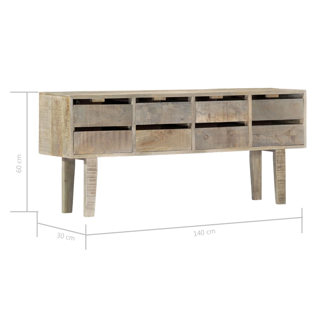 Μπουφές με Συρτάρια 140 x 30 x 60 εκ. από Μασίφ Ξύλο Μάνγκο - PAKOBAZAAR