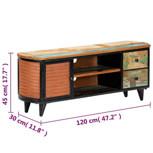 Έπιπλο Τηλεόρασης 120 x 30 x 45 εκ. από Μασίφ Ανακυκλωμένο Ξύλο - PAKOBAZAAR