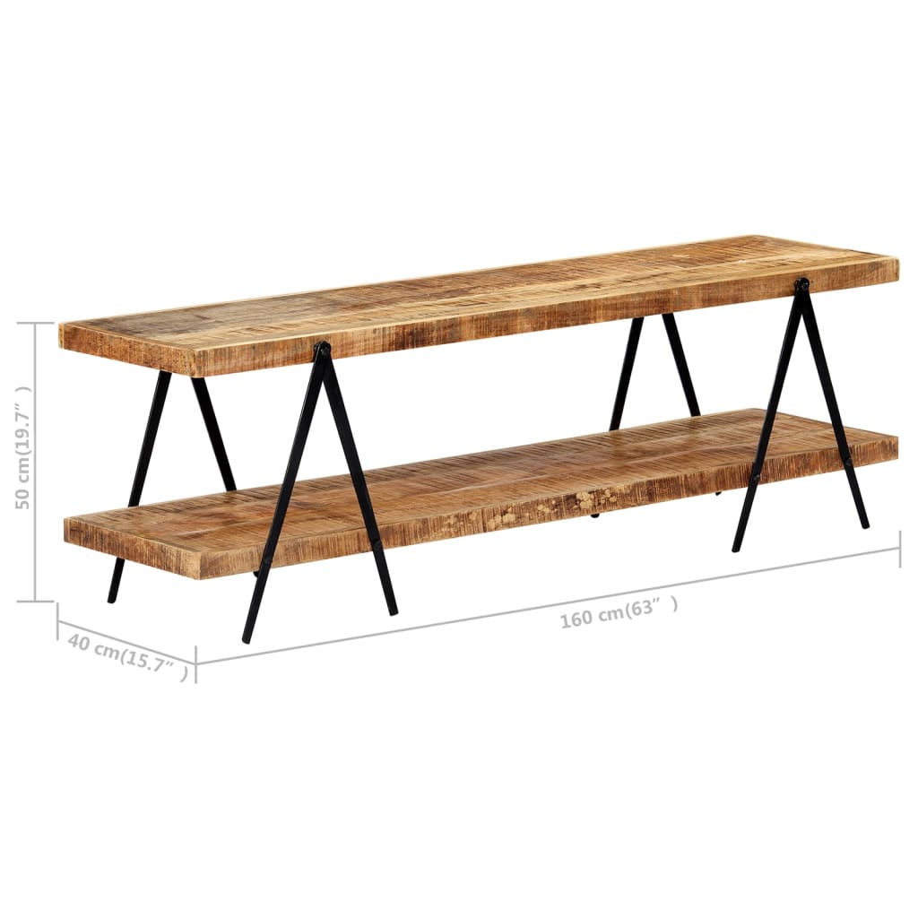 Έπιπλο Τηλεόρασης 160 x 40 x 50 εκ. από Μασίφ Ξύλο Μάνγκο - PAKOBAZAAR