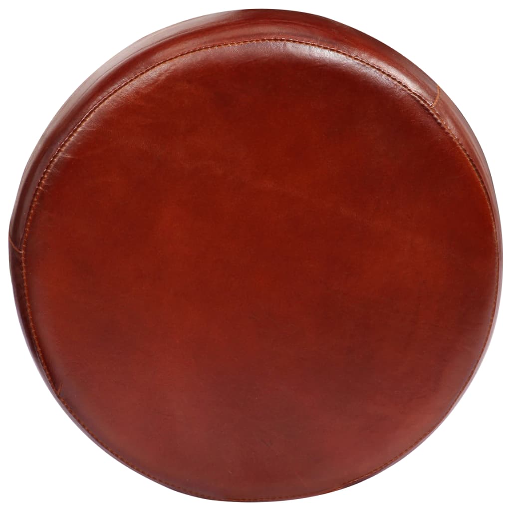 Σκαμπό Μπαρ 2 τεμ. από Γνήσιο Δέρμα - PAKOBAZAAR