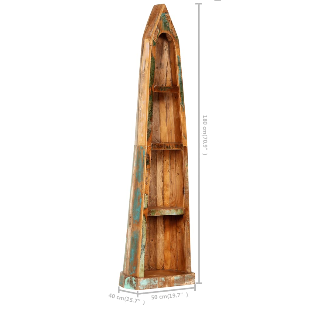 Βιβλιοθήκη 50 x 40 x 180 εκ. από Μασίφ Ανακυκλωμένο Ξύλο - Pakobazaar