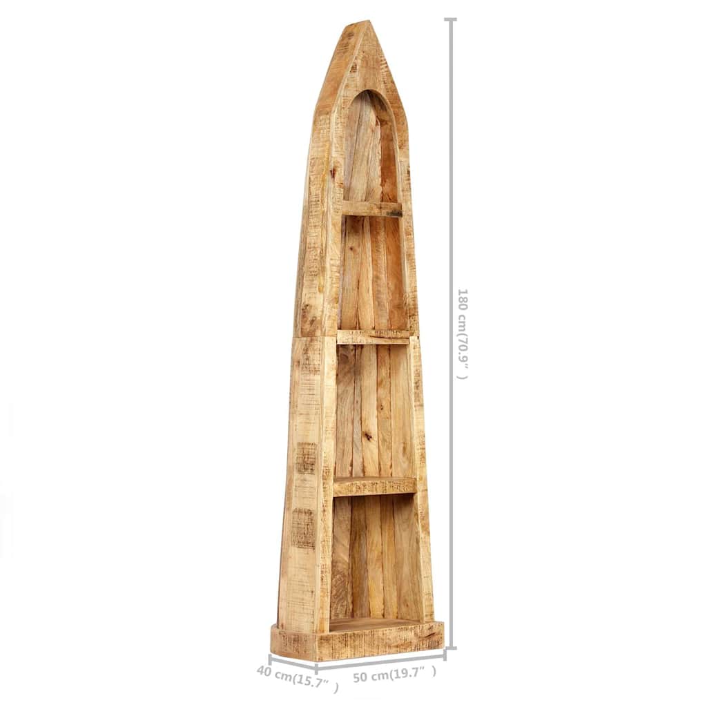 Βιβλιοθήκη 50 x 40 x 180 εκ. από Μασίφ Ξύλο Μάνγκο