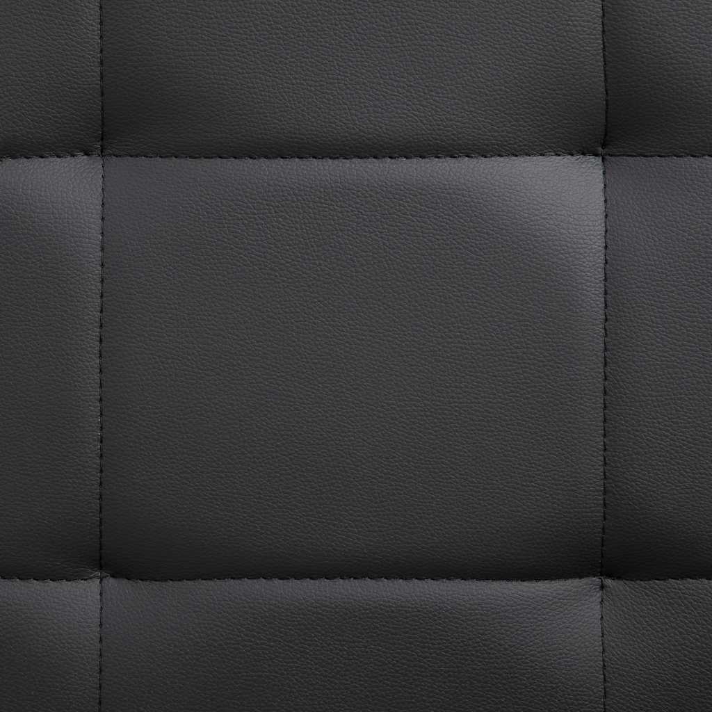 Πλαίσιο Κρεβατιού Μαύρο 200 x 120 εκ. από Συνθετικό Δέρμα