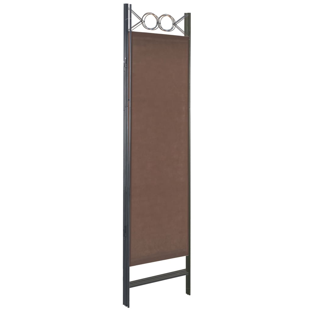 Διαχωριστικό Δωματίου με 4 Πάνελ Καφέ 160 x 180 εκ. - Pakobazaar