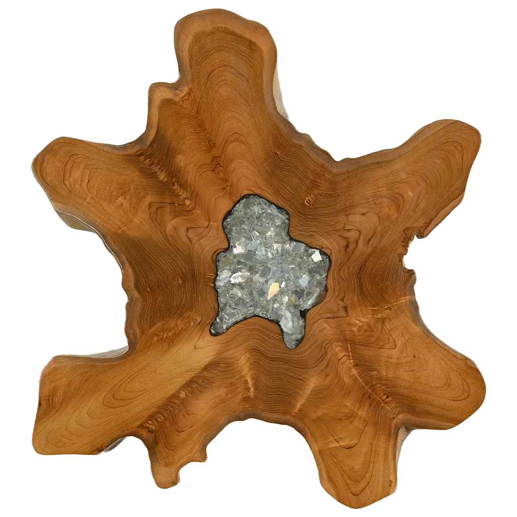 Τραπεζάκι Σαλονιού 70x45 εκ. από Μασίφ Ξύλο Teak / Συνθ. Ρητίνη - PAKOBAZAAR