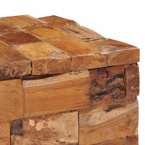 Σκαμπό Αποθήκευσης από Μασίφ Ξύλο Teak - Pakobazaar