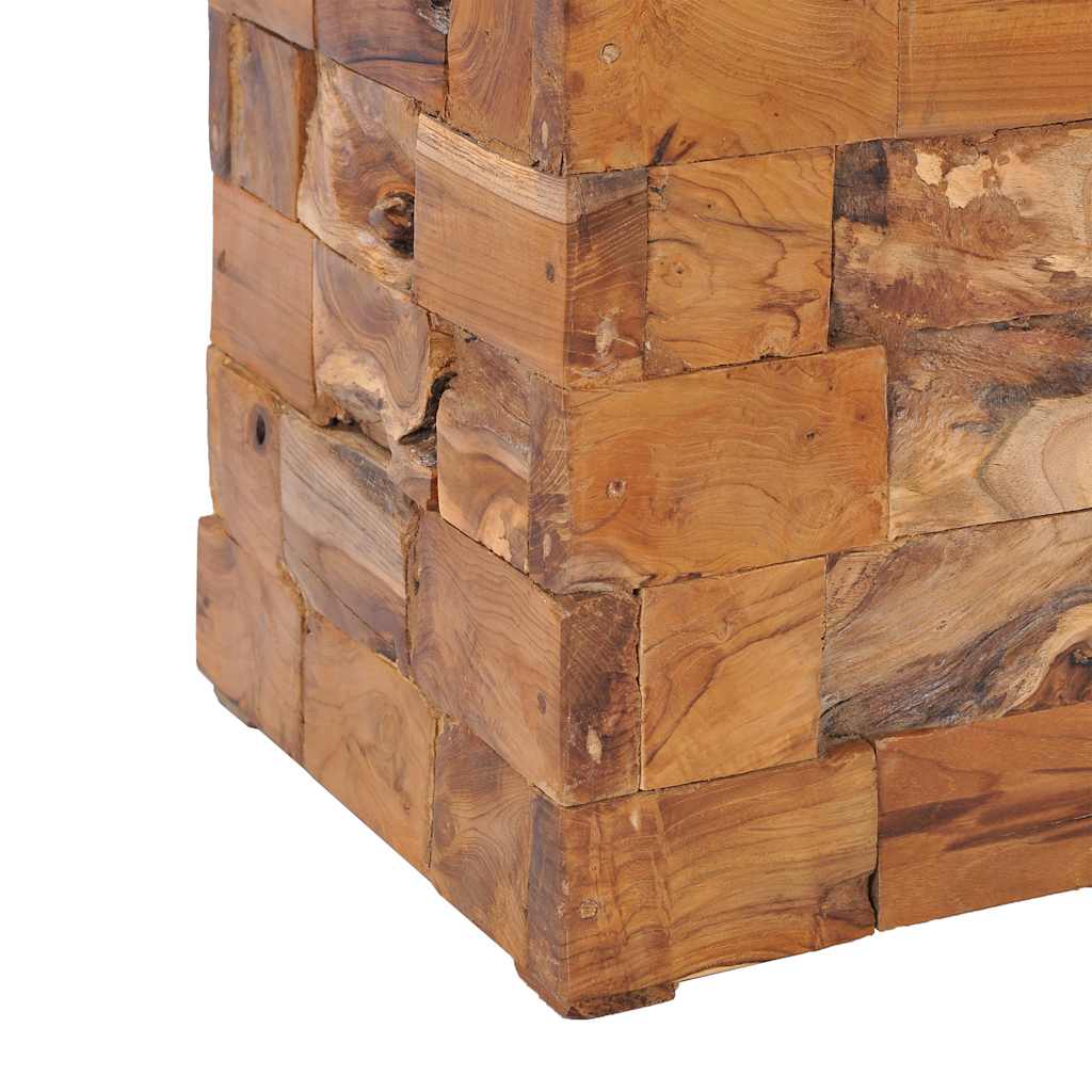 Σκαμπό Αποθήκευσης από Μασίφ Ξύλο Teak - Pakobazaar