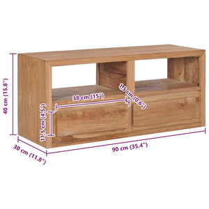 Έπιπλο Τηλεόρασης 90 x 30 x 40 εκ. από Μασίφ Ξύλο Teak