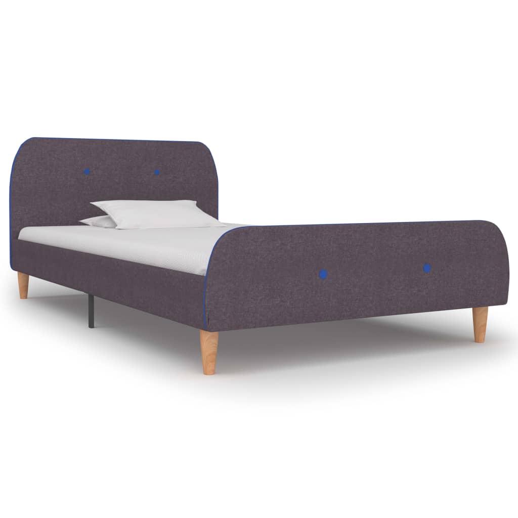 Πλαίσιο Κρεβατιού Χρώμα Taupe 90 x 200 εκ. Υφασμάτινο - PAKOBAZAAR