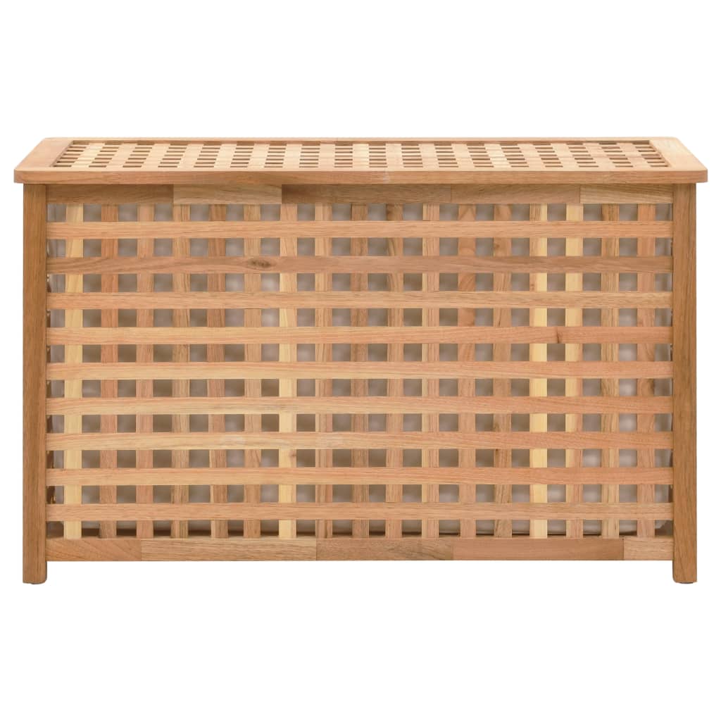 Καλάθι/Μπαούλο Απλύτων 77,5x37,5x46,5 εκ. Μασίφ Ξύλο Καρυδιάς - PAKOBAZAAR