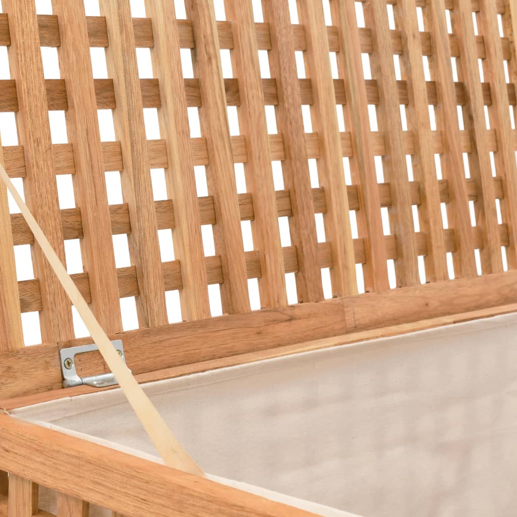 Καλάθι/Μπαούλο Απλύτων 77,5x37,5x46,5 εκ. Μασίφ Ξύλο Καρυδιάς - PAKOBAZAAR