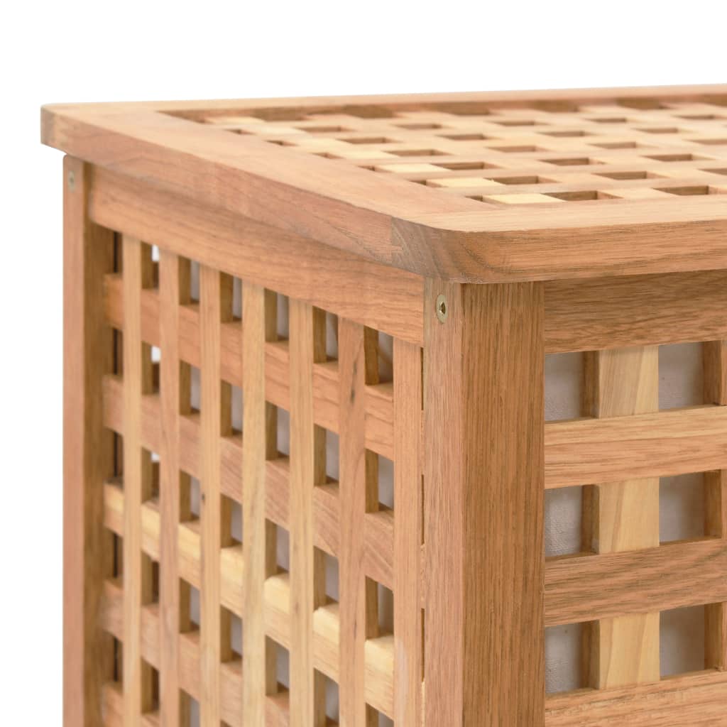 Καλάθι/Μπαούλο Απλύτων 77,5x37,5x46,5 εκ. Μασίφ Ξύλο Καρυδιάς - PAKOBAZAAR