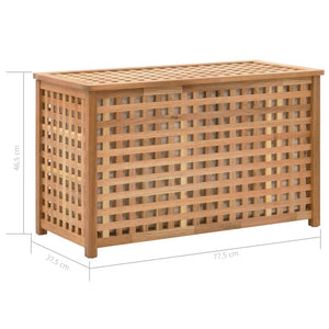 Καλάθι/Μπαούλο Απλύτων 77,5x37,5x46,5 εκ. Μασίφ Ξύλο Καρυδιάς - PAKOBAZAAR