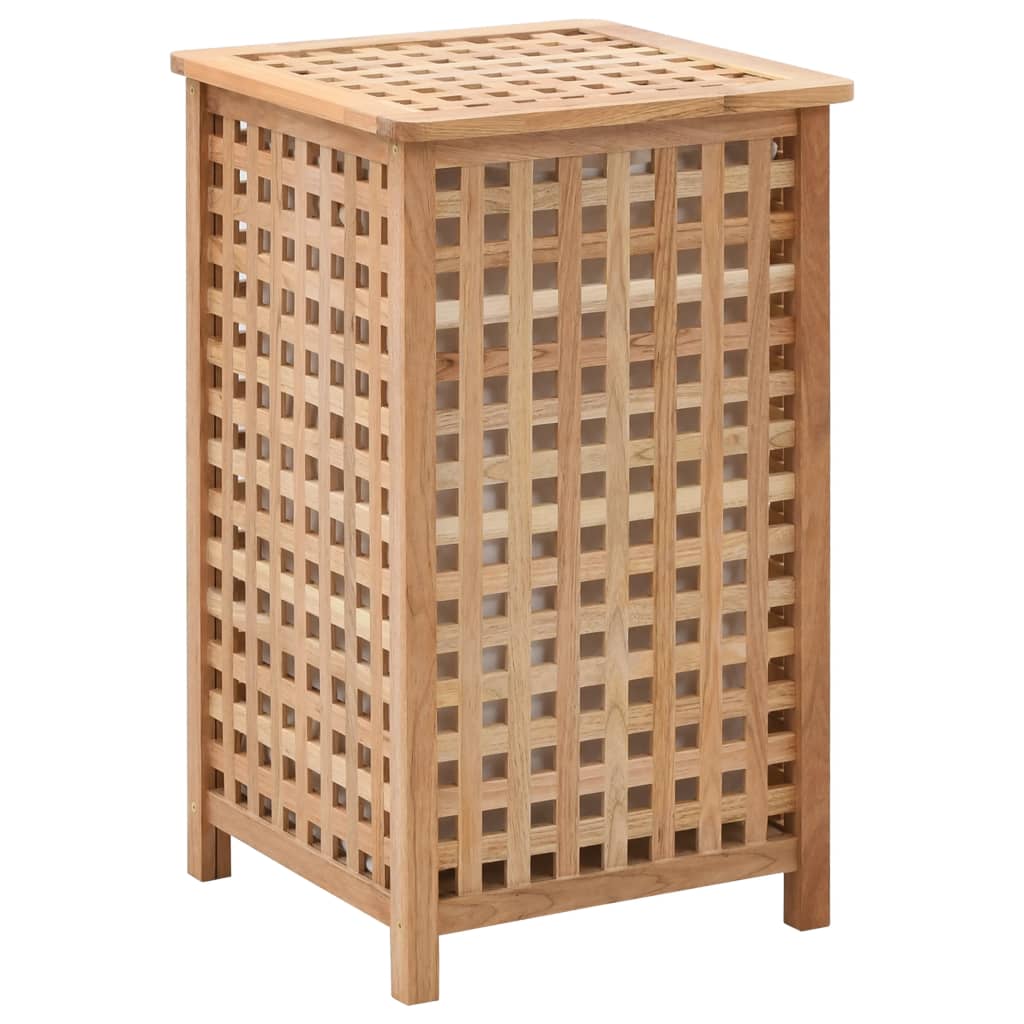 Καλάθι Απλύτων 39 x 39 x 65 εκ. από Μασίφ Ξύλο Καρυδιάς - PAKOBAZAAR